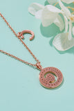 Moissanite A to J Pendant Necklace 