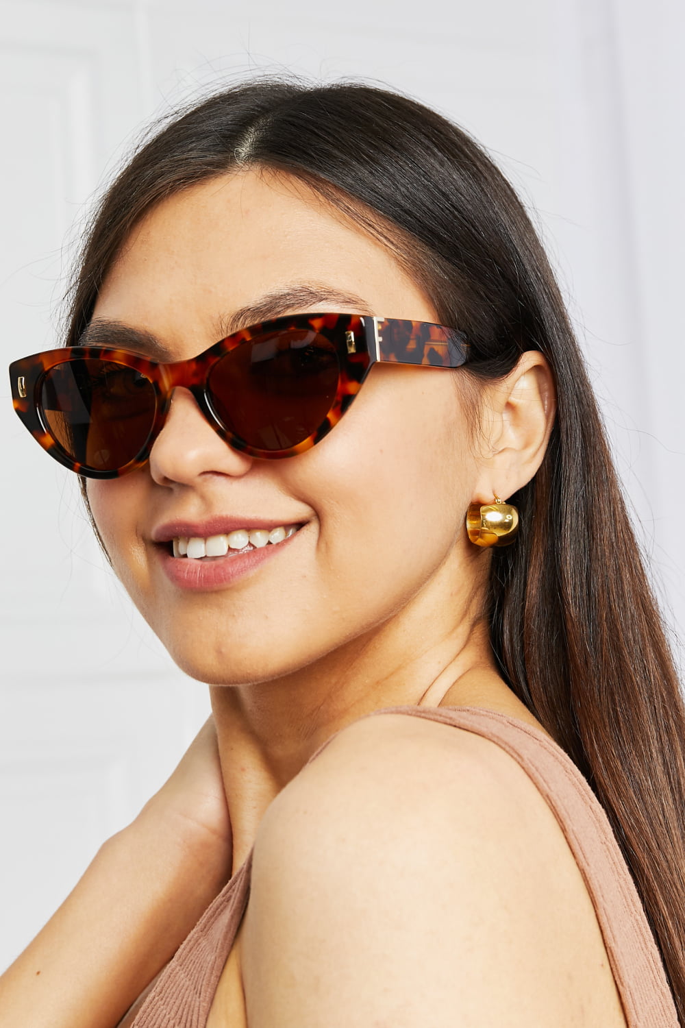 Tortoiseshell Acetate Frame Sunglasses 