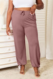Basic Bae Full Size Soft Rayon Drawstring Waist Pants with Pockets 