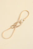 Square Shape Zinc Alloy Buckle Iron Belt 