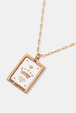 Tarot Card Pendant Copper Necklace 