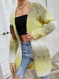 Angel Wings Full Size Pocketed Open Front Gradient Cardigan 