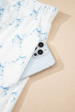 Printed Round Neck Top and Shorts Two-Piece Lounge Set Lingerie & Nightwear