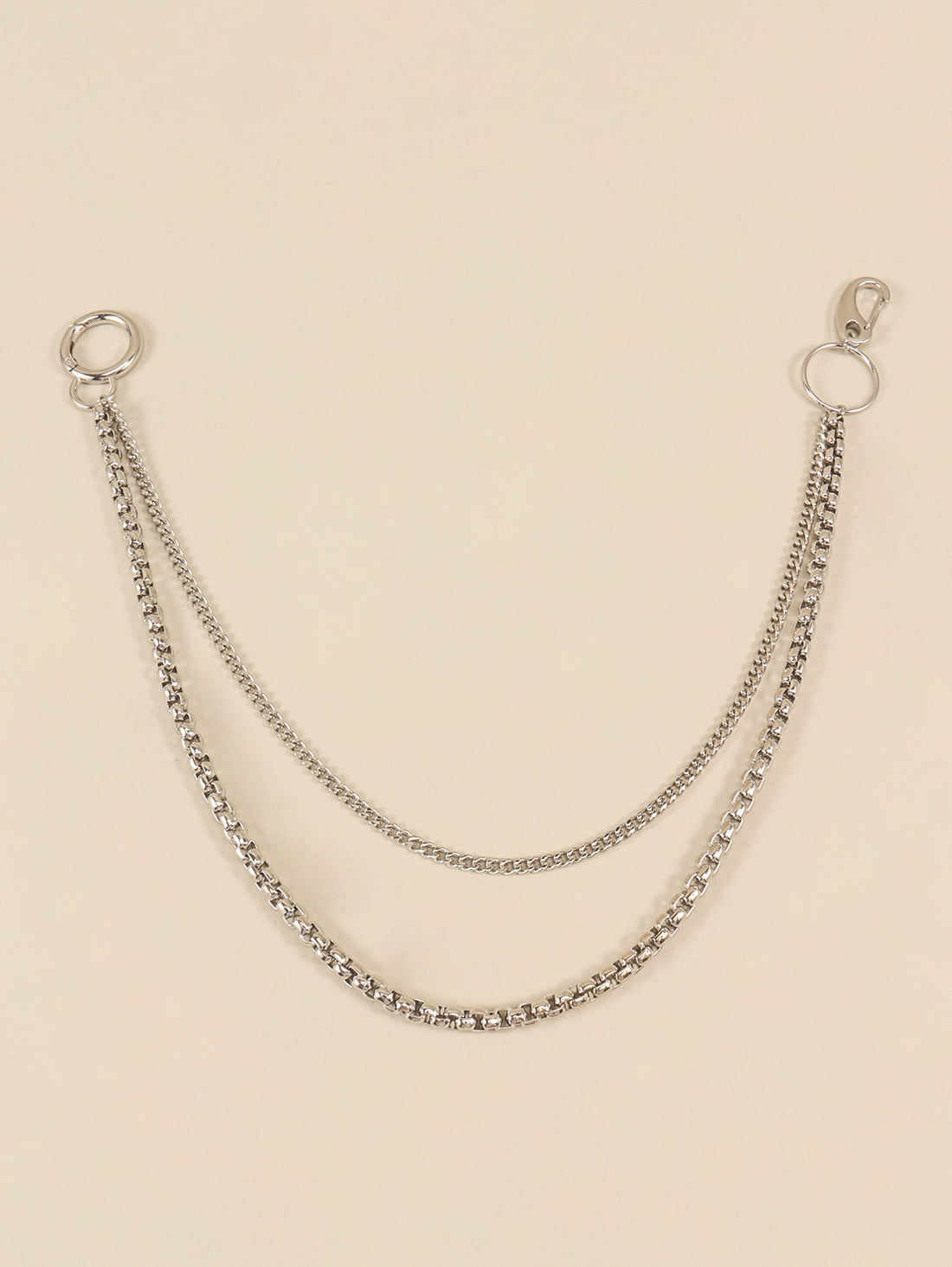 Double-Layered Metal Chain Belt 