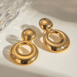 18K Gold-Plated Cutout Earrings 