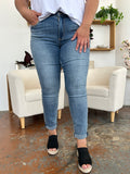 Judy Blue Full Size Cuffed Hem Slim Jeans 