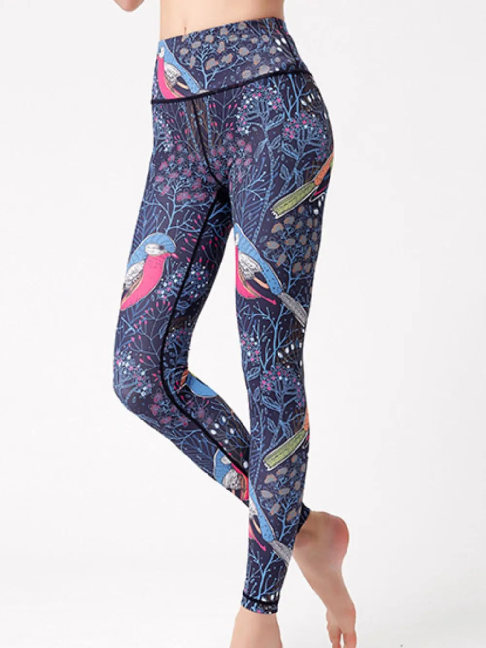 Printed High Waist Active Leggings 