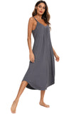 V-Neck Midi Lounge Dress 