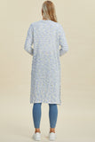 Double Take Full Size Open Front Longline Cardigan 