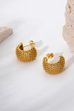 Mesh Half Hoop Earrings 