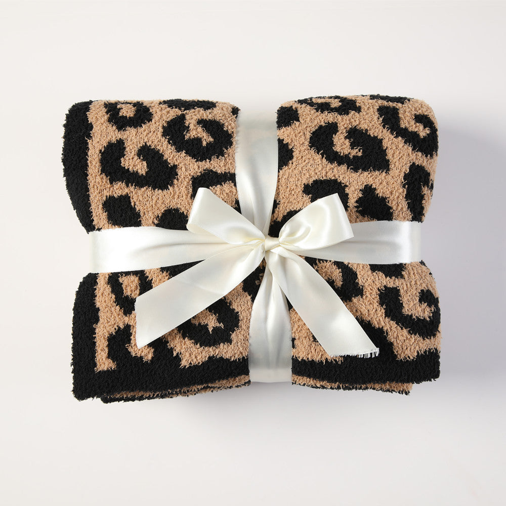 Cuddley Leopard Decorative Throw Blanket 