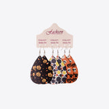 Halloween PU Teardrop Earrings Set 
