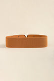 Zinc Alloy Buckle Elastic Wide Belt 