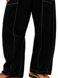 Drawstring Wide Leg Pants 
