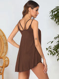 Scoop Neck Top and Shorts Lounge Set Lingerie & Nightwear