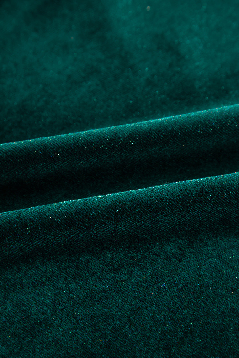 Sequin Notched Long Sleeve Blouse 