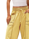 Drawstring Wide Leg Pants 