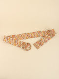 Multicolored Wide Belt 