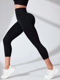 High Waist Cropped Active Leggings 