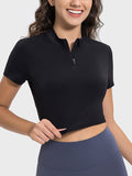 Millennia Quarter Zip Short Sleeve Active T-Shirt 