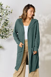 Basic Bae Full Size Hooded Sweater Cardigan 