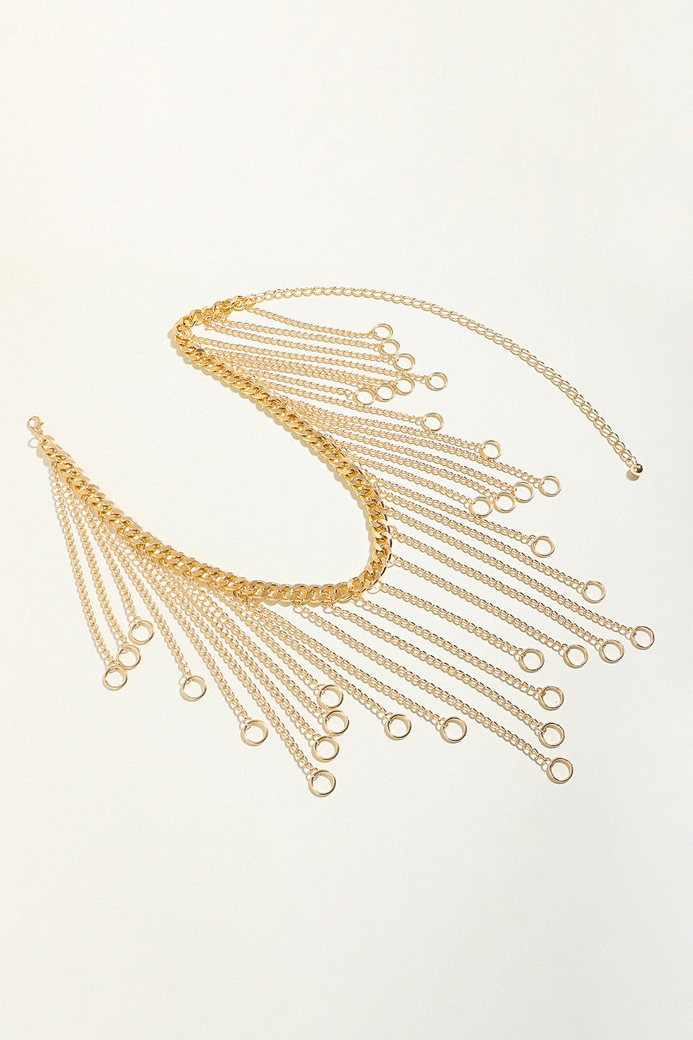 Fringe Chain Alloy Belt 