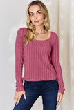 Basic Bae Full Size Ribbed Long Sleeve T-Shirt 