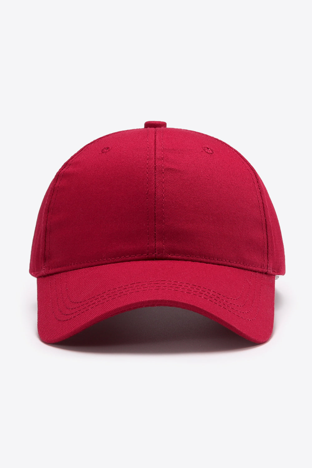 Plain Adjustable Cotton Baseball Cap 