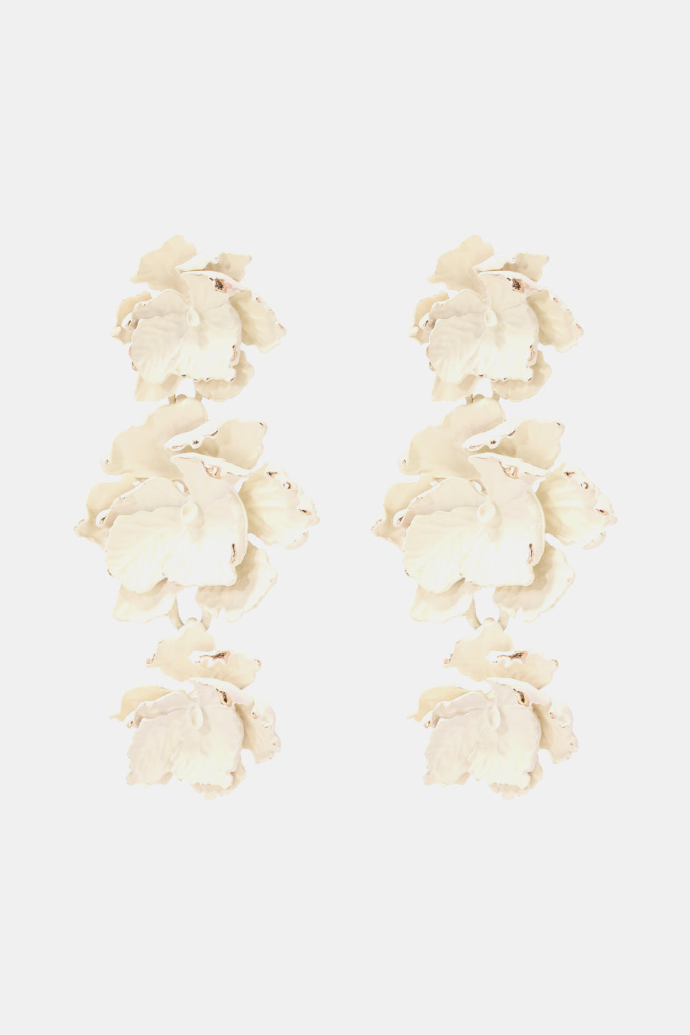 Flower Shape Zinc Alloy Dangle Earrings 