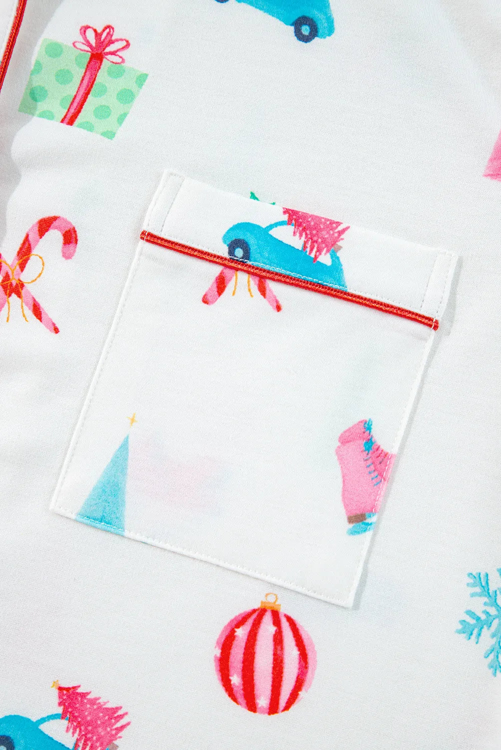 Printed Short Sleeve Top and Shorts Lounge Set Lingerie & Nightwear