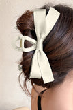 Black Bow Decor Large Hair Claw Clip Accessories/Headwear