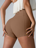 High Waist Active Shorts 