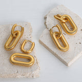Titanium steel Dangle Earrings 