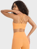 Millennia Crisscross Scoop Neck Active Tank 