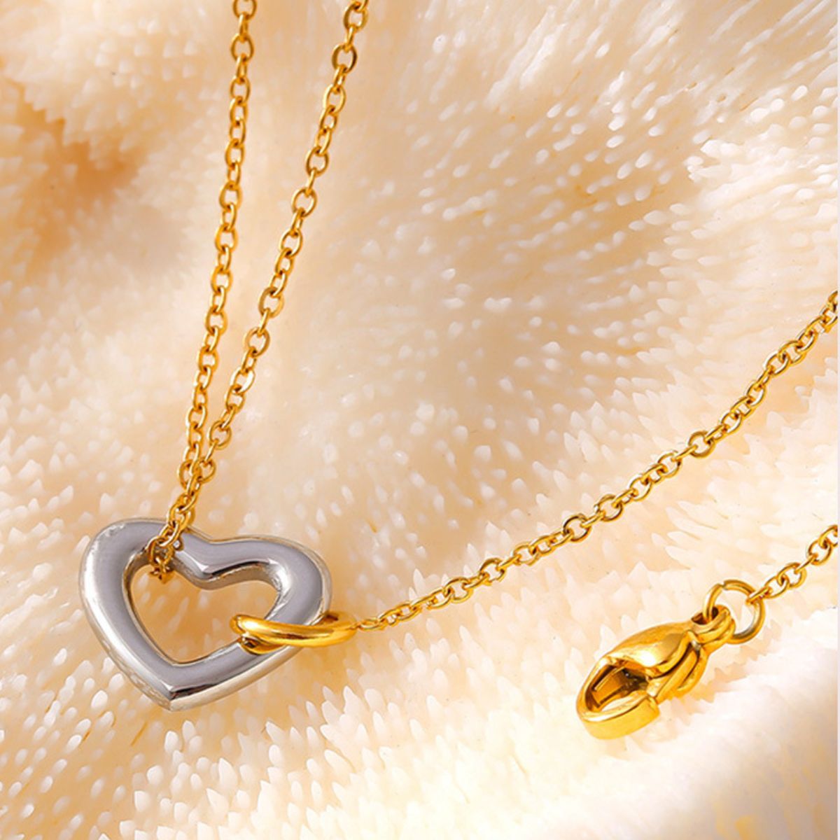 18K Gold-Plated Heart Bracelet 