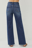 RISEN Full Size High Rise Distressed Wide Leg Jeans 