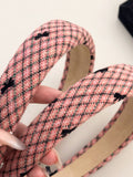 Plaid Bow Wide Headband 