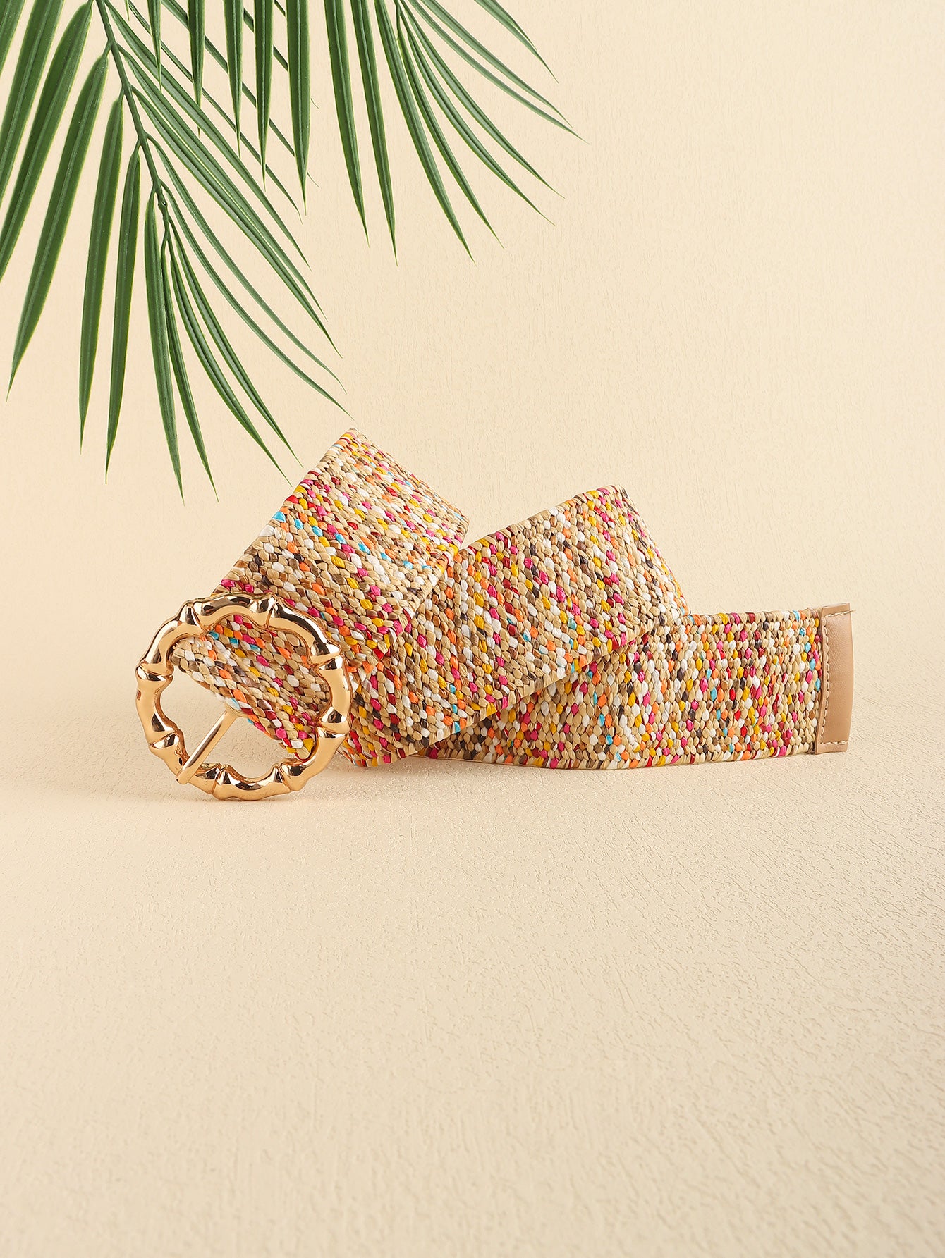 Multicolored Wide Belt 