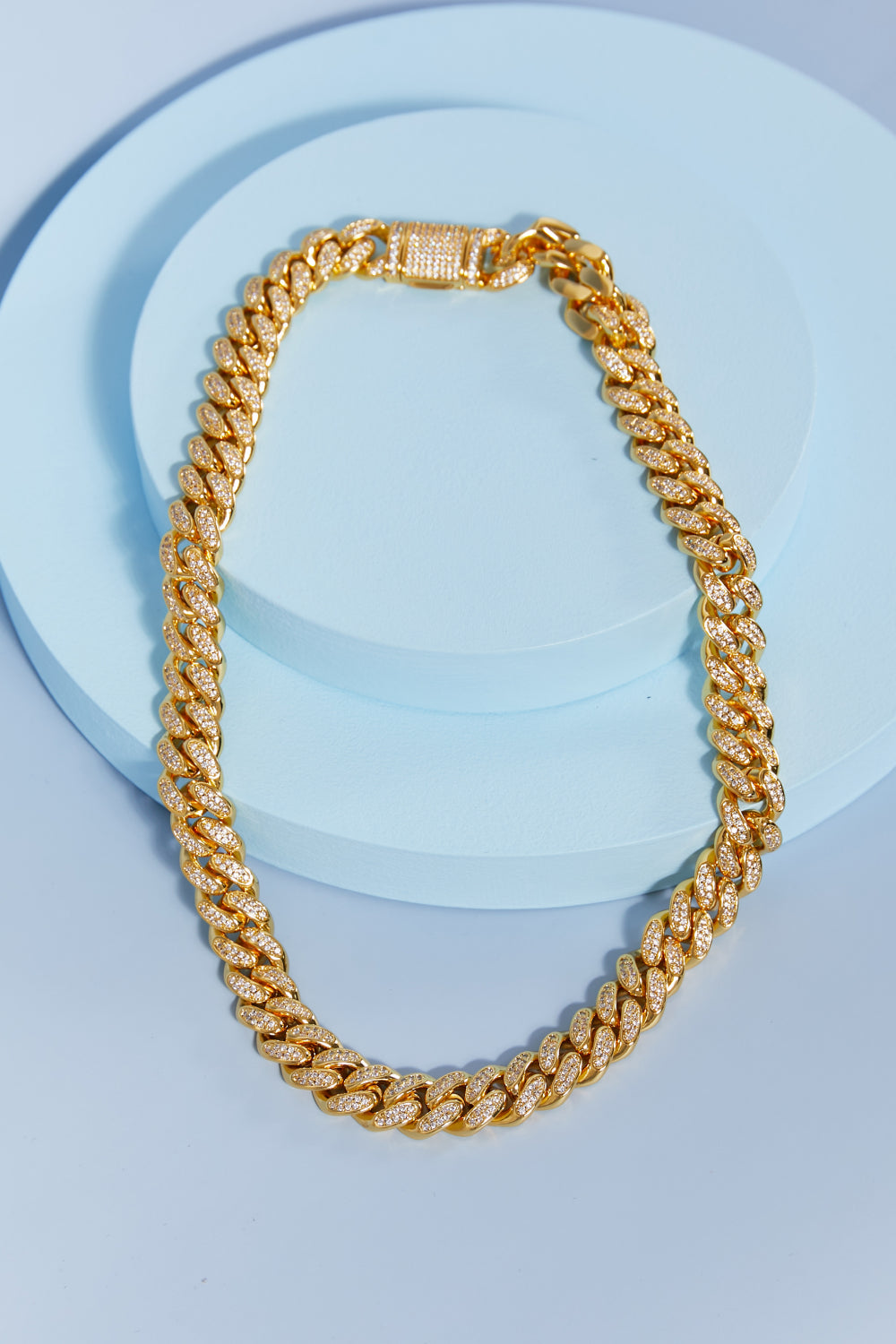 Brass Curb Chain Necklace 