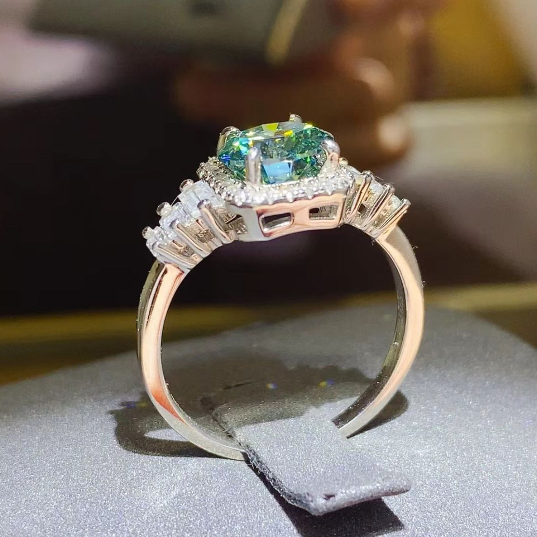 3 Carat Moissanite 925 Sterling Silver Ring 