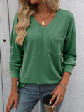 Mandy V-Neck Long Sleeve T-Shirt 