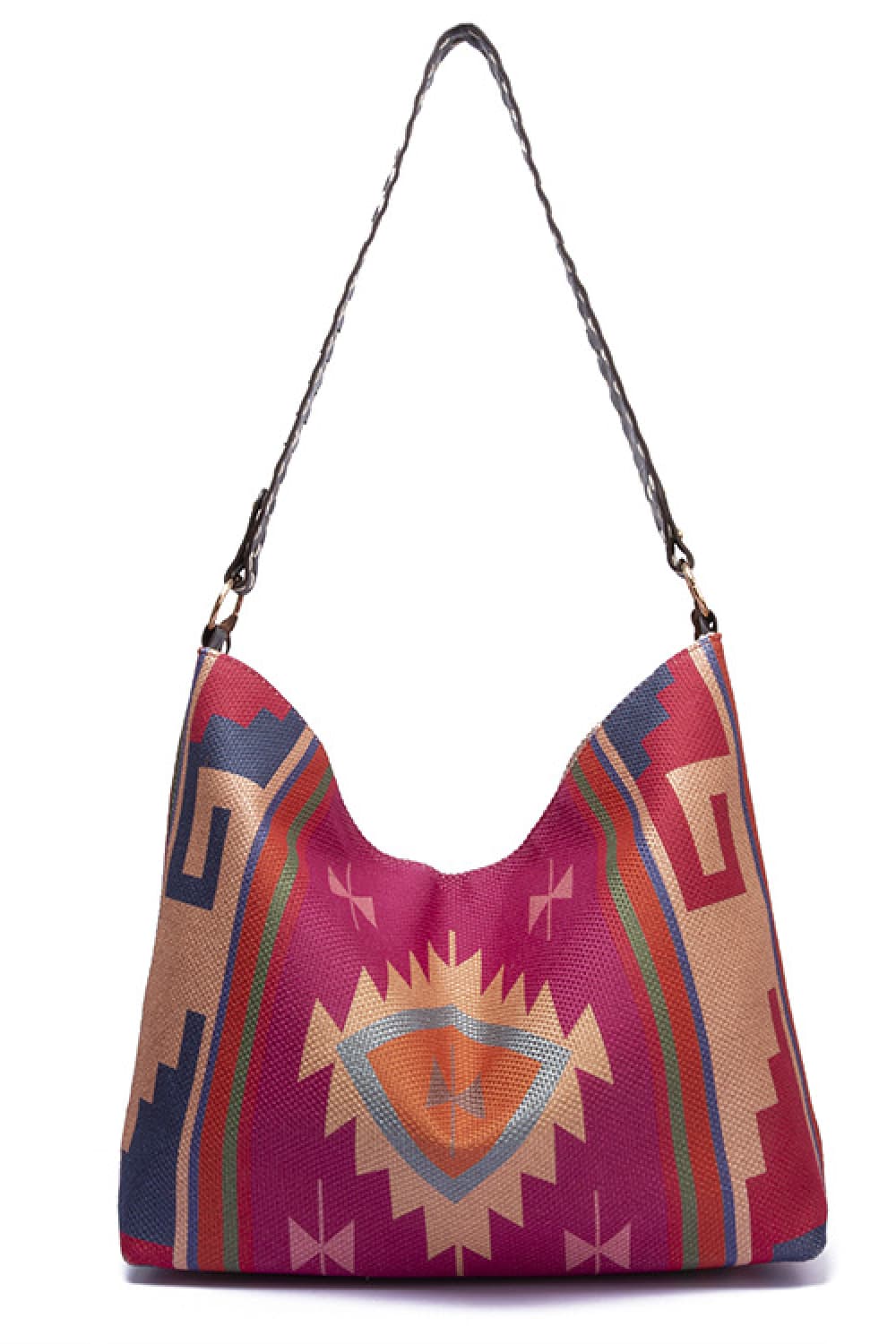 Geometric Canvas Tote Bag 