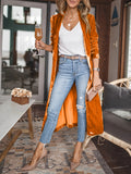 Open Front Long Sleeve Coat 