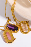 Copper 14K Gold-Plated Pendant Necklace 