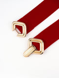Geometric Buckle Elastic Wide Belt 