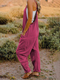 Double Take Full Size Sleeveless V-Neck Pocketed Jumpsuit 