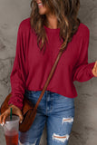 Double Take Full Size Round Neck Long Sleeve T-Shirt 