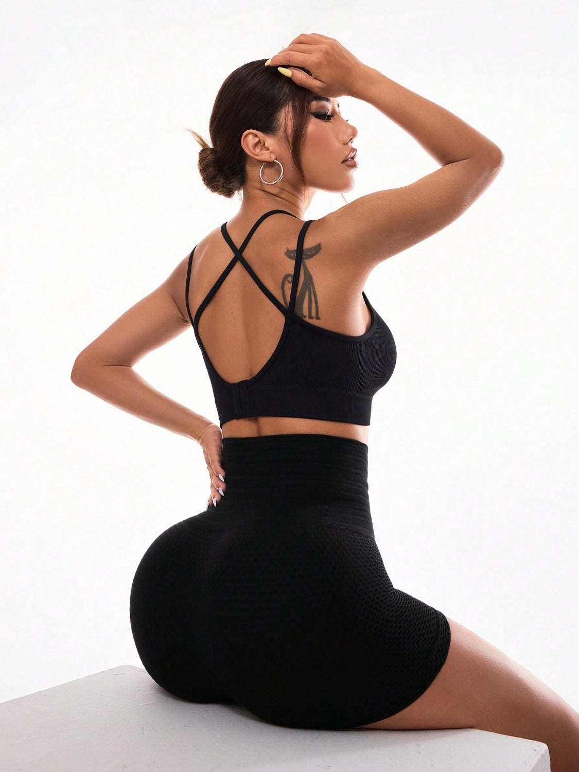 High Waist Active Shorts 