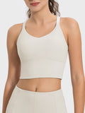 Millennia Crisscross Round Neck Active Tank 