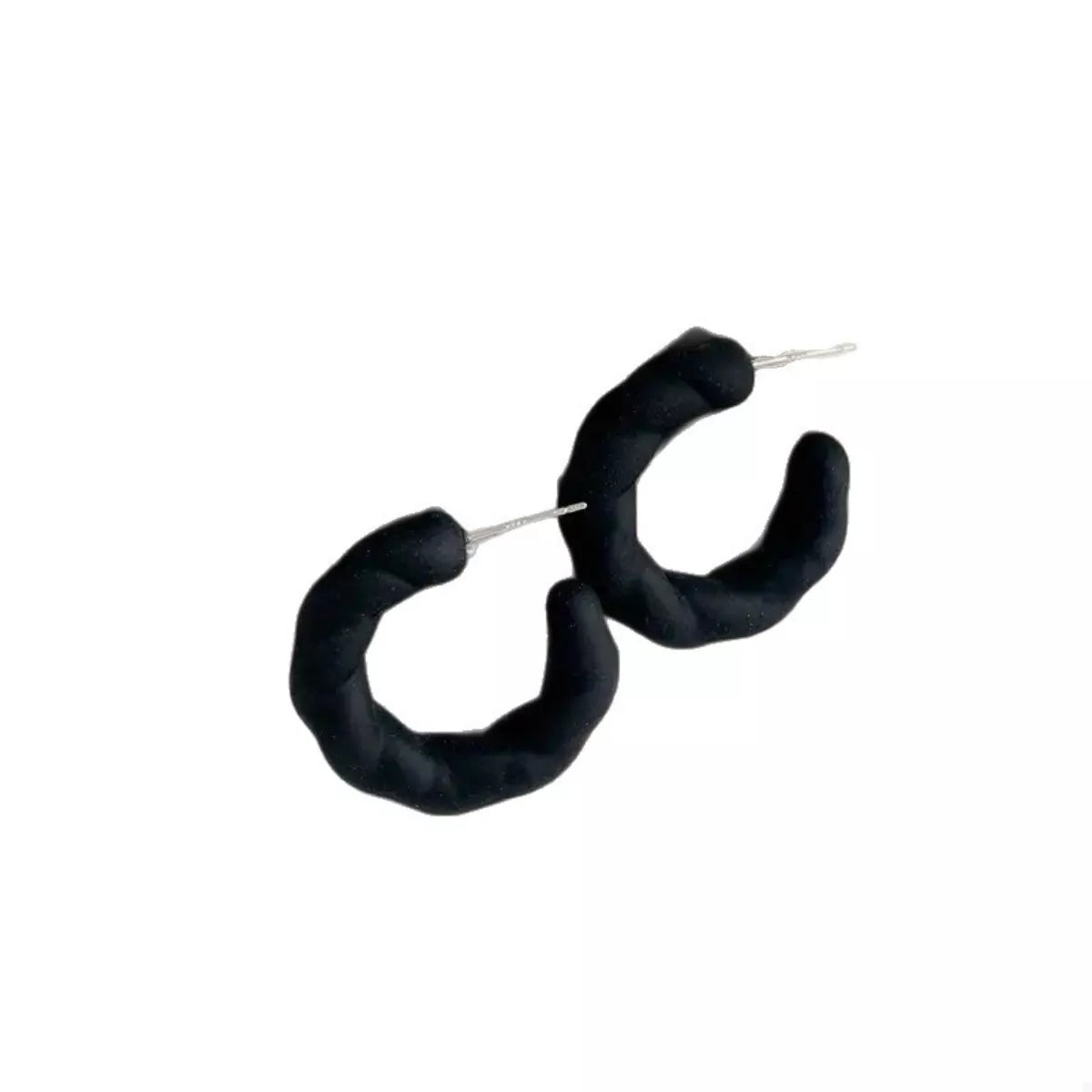 Acrylic C-Hoop Earrings 